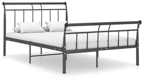 325036 vidaXL Cadru de pat, negru, 120x200 cm, metal