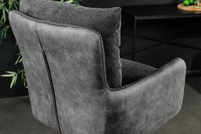 Scaun de bar pivotant BIG GEORGE antracit