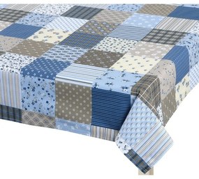 Bellatex față de masă Adela Patchwork albastru ,120 x 140 cm