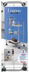 Suport mobil cu 3 rafturi Metaltex Lugano
