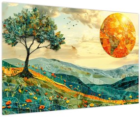 Tablou - Ilustrație peisaj (90x60 cm)