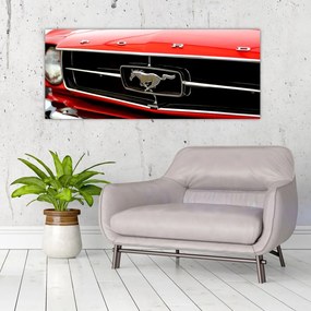 Tablou - Mașina roșie (120x50 cm)