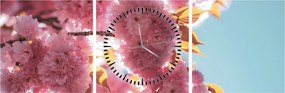 Tablou - Floare de cireș (cu ceas) (90x30 cm)