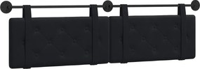 vidaXL Cap de pat suspendat Pe perete Negru 170 x 55 x 5 cm Catifea