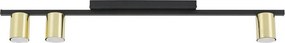 Corp de iluminat tip spot LED LOGAN 3xGU10/10W/230V negru/auriu
