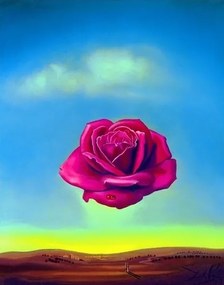 Imprimare de artă Salvador Dali - Medative Rose, Salvador Dalí