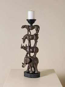 Suport lumanare din polirasină, „African Totem”