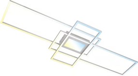 Briloner 3812019-LED Plafonieră LED RAM dimabilă 56W/230V Wi‑Fi Tuya 111x42 cm + telecomandă