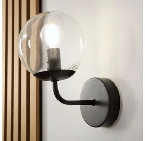 Brilagi - Lampă de perete MALIVA 1xE14/15W/230V negru/transparent