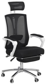 Scaun ergonomic OFF 420 negru, suport picioare și tetieră 2D