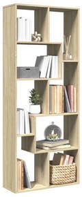 vidaXL Bibliotecă/separator cameră stejar sonoma 67x25x161,5 cm lemn