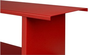 Bibliotecă roșie din metal 120x156x37 cm Hes – noo.ma