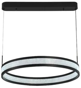 Lustră LED dimabilă pe cablu LED/45W/230V negru + telecomandă