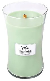 Lumânare parfumată WoodWick White Willow Moss, timp de ardere 110 h