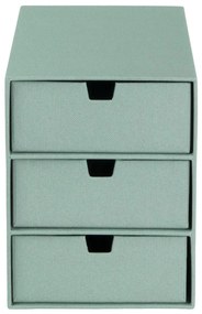 Organizator verde pentru sertar din carton Ingrid Canvas Paper Laminate – Bigso