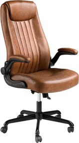 Scaun de birou modern piele sintetica Brown