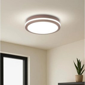 Brilagi - Plafonieră LED BENE pentru exterior, 24W, 230V, Ø26 cm, maro, IP54