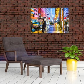 Tablou - Oraș în lumina neoanelor (90x60 cm)