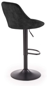 Scaun tip bar Henrietta (negru). 1039559