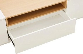 Comoda TV LOFT 160cm natur/ alb