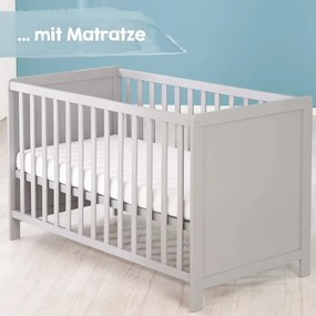 Pătuț gri deschis 60x120 cm – Roba