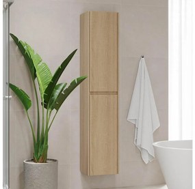 Dulap de baie TRONDHEIM 174 cm, stejar