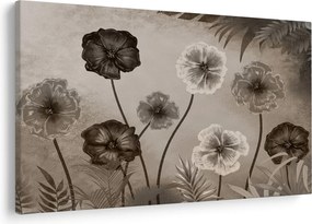 Tablou - Flori desenate (90x60 cm)