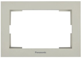 Rama priza dubla, IP20, Sandstone, Panasonic Karre Plus 55 Soft Touch