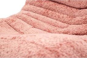 Fotoliu bean bag roz cu tapițerie din țesătură bouclé Mask – Mauro Ferretti