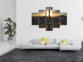 Tablou - cactușii la soare (150x105 cm)