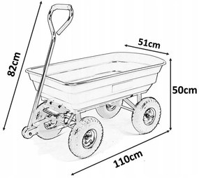 Cărucior de grădină GARDENLINE
