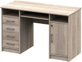Birou B9 NEW, stejar sonoma, DTD laminat, 124x55x76 cm