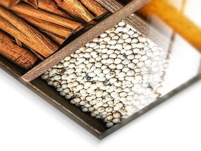 Tablou din sticlă 30x30 cm Spices Box – Styler