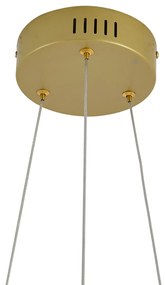 Lampă suspendată de design aurie rotundă cu dimmer în 3 trepte - Krisscross