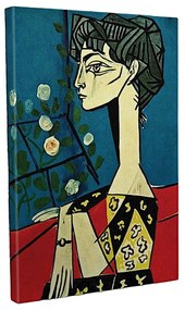 Reproducere tablou pe pânză Pablo Picasso Jacqueline with Flowers, 30 x 40 cm