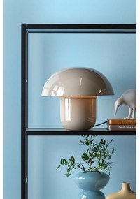 Veioză gri cu abajur din metal (înălțime 25 cm) Fat Mushroom – Leitmotiv