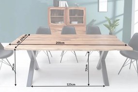 Masa design industrial vintage Mammut X 200cm, salcam A-6538333 VC
