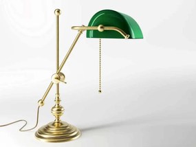 Lampa de birou din alama design clasic Banker
