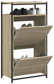 vidaXL Pantofar, stejar sonoma, 60x34x112 cm, lemn compozit