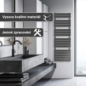 AQUAMARIN Radiator vertical pentru baie 160x60 cm, antracit