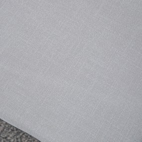 HOMCOM Bancă pentru picioare în design scandinav, taburet, suport pentru picioare, 68 cm x 38 cm x 42 cm, Gri + Natural | Aosom Romania