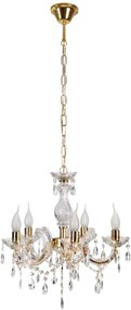 Candellux Maria Teresa lampă suspendată 5x40 W auriu 35-94646