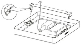 Plafonieră LED Eglo 99252 FUEVA 5, 10,5W, 230V
