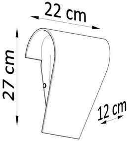 Aplică CLINO 1xE27/46W/230V Sollux SL.0863