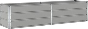 vidaXL Jardinieră Gri deschis 480 x 50 x 45 cm Oțel Galvanizat