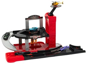 Baby Mix Garage pentru copii cu elicopter, 60 x 33x 29 cm