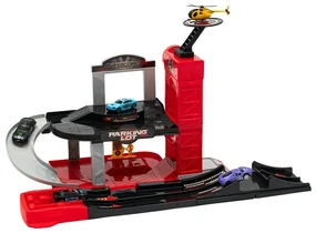 Baby Mix Garage pentru copii cu elicopter, 60 x 33x 29 cm