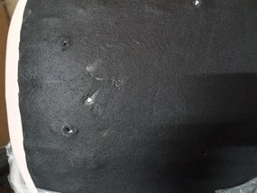 OFERTA Scaun de masa din catifea bej BORA II. calitate secundara