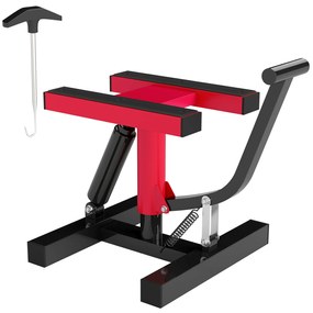 HOMCOM Cric Elevator Moto din Oțel, Capacitate 150 kg, Înălțime Reglabilă | Aosom Romania