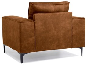 Fotoliu maro din imitație de piele Copenhagen - Scandic